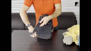 Рюкзак городской One True Bag. Модель № 49 чёрного цвета.