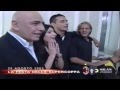 Ancelotti, Inzaghi and Ambrosini singing with Laura Pausini