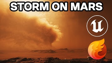 dust storm on Mars - Unreal Engine 5 & EmberGen