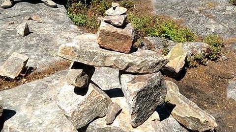 Making an Inuksuk