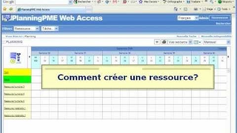 Création de ressource dans PlanningPME Web Access