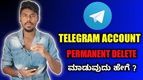 How To Delete Telegram Account Permanently In Kannada🤮 | Telegram Account Delete | 2021 |