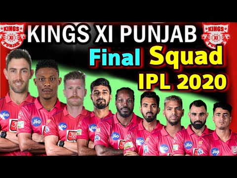 Vivo IPL 2020 Kings xi Punjab Full and Final Squad | KXIP Full ...