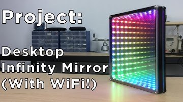 Desktop Infinity Mirror Project (With WiFi + Laser Cut!)