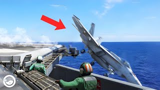 What Happens When an Arresting Cable breaks on a US Aircraft Carriers Landing ?