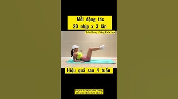Vòng eo siêu đẹp nhờ bài tập này ạ - Trần Dung Sống khỏe đẹp