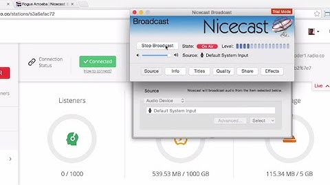 Nicecast Radio Broadcasting Tutorial for Mac OSX
