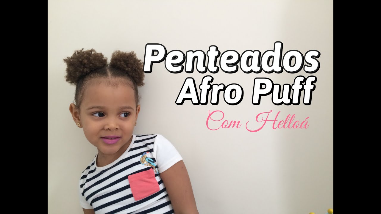 Penteado Infantil com elásticos coloridos e Maria Chiquinha 