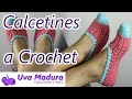 🍇🧶Calcetines 🧦Medias tejidas a Crochet Ganchillo en punto mariposa Paso a Paso