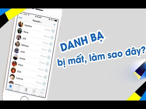 Sửa lỗi điện thoại bị mất danh bạ