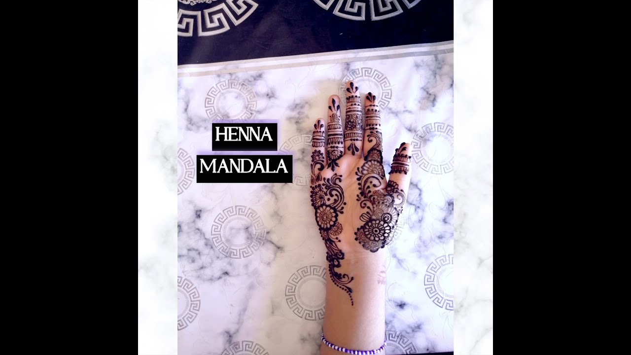 Henna mandala | Tutorial | Medium design - YouTube