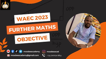 Waec further maths(2023) Solution.