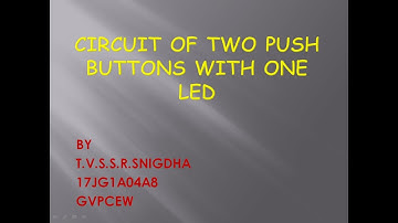 Arduino with one led and two push buttons circuit #GVP #Arduino