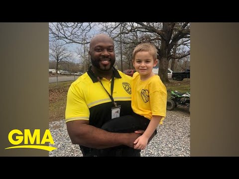Boy dresses as school security officer for 'Dress As Your Favorite Person Day' | GMA Digital