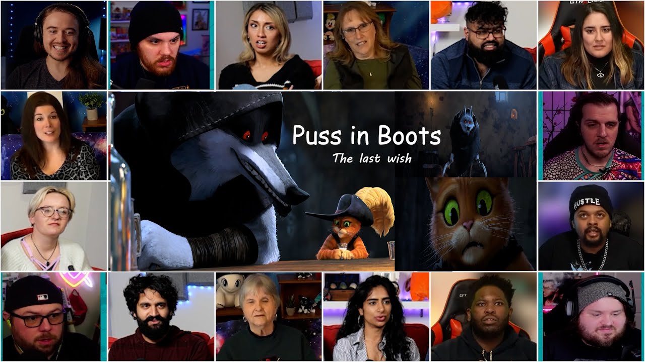 Puss meets DEATH | Puss in boots : The last wish | Reaction Mashup | #pussinboots
