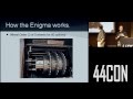Unlocking Secrets: Cryptanalysis of the Enigma Machine by Weiss & Gatti at 44CON 2012 🔐