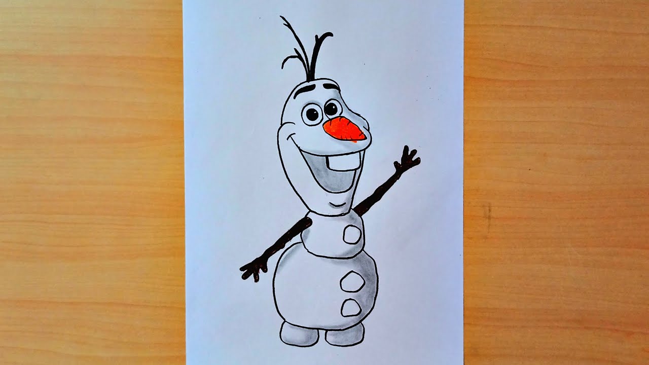 olaf frozen outline