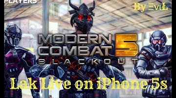 MC5 : Lak live on iPhone 5s - First Gameplay ! Morph T7 - Testing new HUD