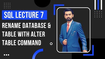 Rename Database and Tables in SQL in Urdu / Hindi