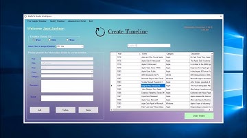 Timeline Software Prototype Demo