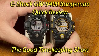 Casio G-SHOCK GW-9400 Rangeman Quick Review by Greg Anderson - The Good Timekeeper 26,810 views 1 year ago 9 minutes, 1 second