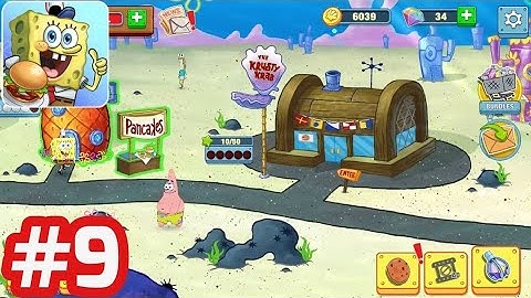 SpongeBob - Krusty Cook Off - Gameplay Walkthrough - Part 9 Krusty Krab (Level 11 - 15) iOS/Android