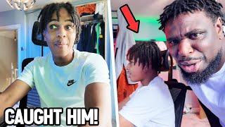 DID DAD JUST CATCH HIS SON SKIPPING SCHOOL?
