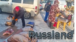 Winter in Siberia🥶The Craziest and The Funniest Local Rural Market I Have Ever Seen❗❗❗❗❗