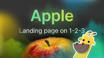 Apple Landing Page with Figma and Giraffig Plugin
