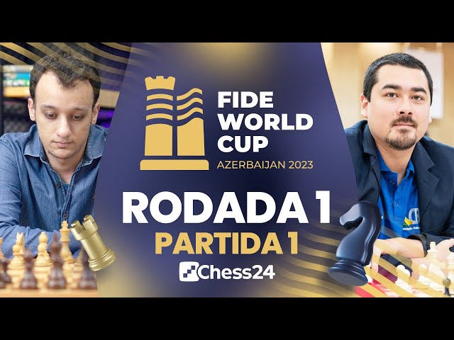 Copa do Mundo de Xadrez 2023 – Rodada 1.1 / Fier, Supi, Evandro, Yago,  Julia, Kathie / VAMO, BRASIL! em 2023