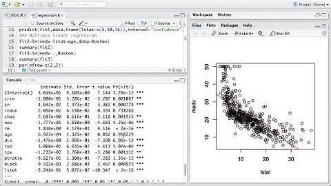 Statistical Learning: 3.R Regression in R