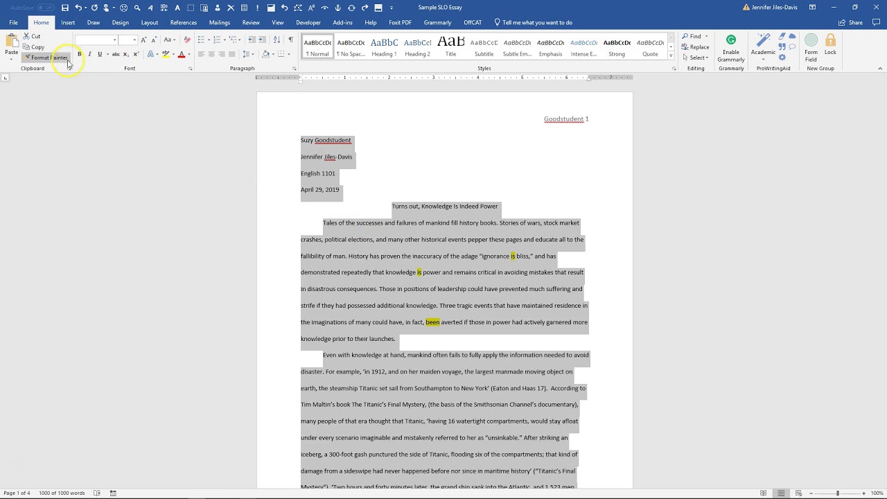 How To Change Font To Times New Roman, 12 Point In Word 2016