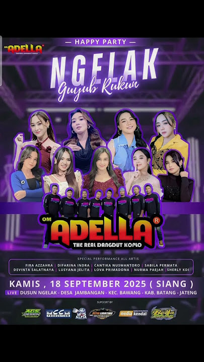 ADELLA LIVE NGELAK KEC.BAWANG KAB.BATANG CUMI CUMI AUDIO #adella #cakdodot #cumi_cumi_audio