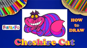 How to draw Cat step by step easy I Disney Cheshire Cat from Alice in Wonderland