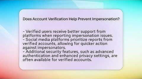 Does Account Verification Help Prevent Impersonation? - Everyday-Networking