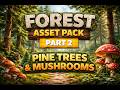 Asset Pack Part 2: Tree & Mushrooms (Roblox Studio / Blender)