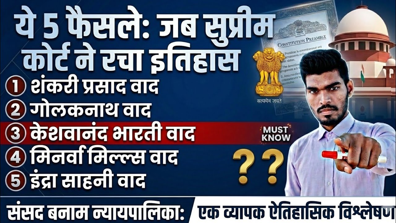 संविधान खत्म होने वाला था? 😱 इन 5 फैसलों ने भारत को बचाया! 🇮🇳