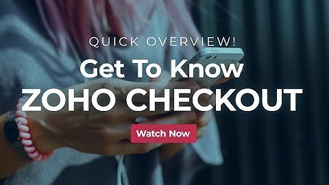 Zoho Checkout - Create simple payment pages