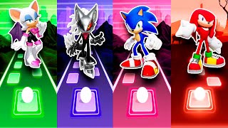 Tiles Hop Edm Rush - Rouge The Bat Vs Sonic Forces Vs Sonic Vs Knuckles