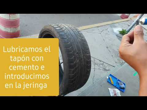 Kit de Inyección Reparación Parchado Llanta Auto Moto Cuatrimoto y Camioneta