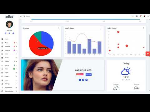 Adlay - Angular 12 Material Admin Template admin template angular material