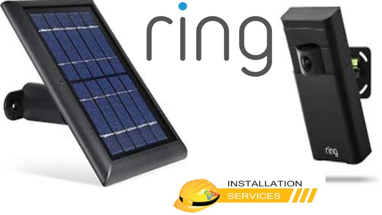 Installing Ring stick up cam solar YouTube