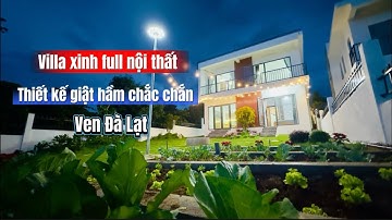 BIỆT THỰ NGHỈ DƯỠNG VEN ĐÀ LẠT – VIEW ĐỒI SĂN MÂY, FULL NỘI THẤT #villa #vendalat- 0911550309