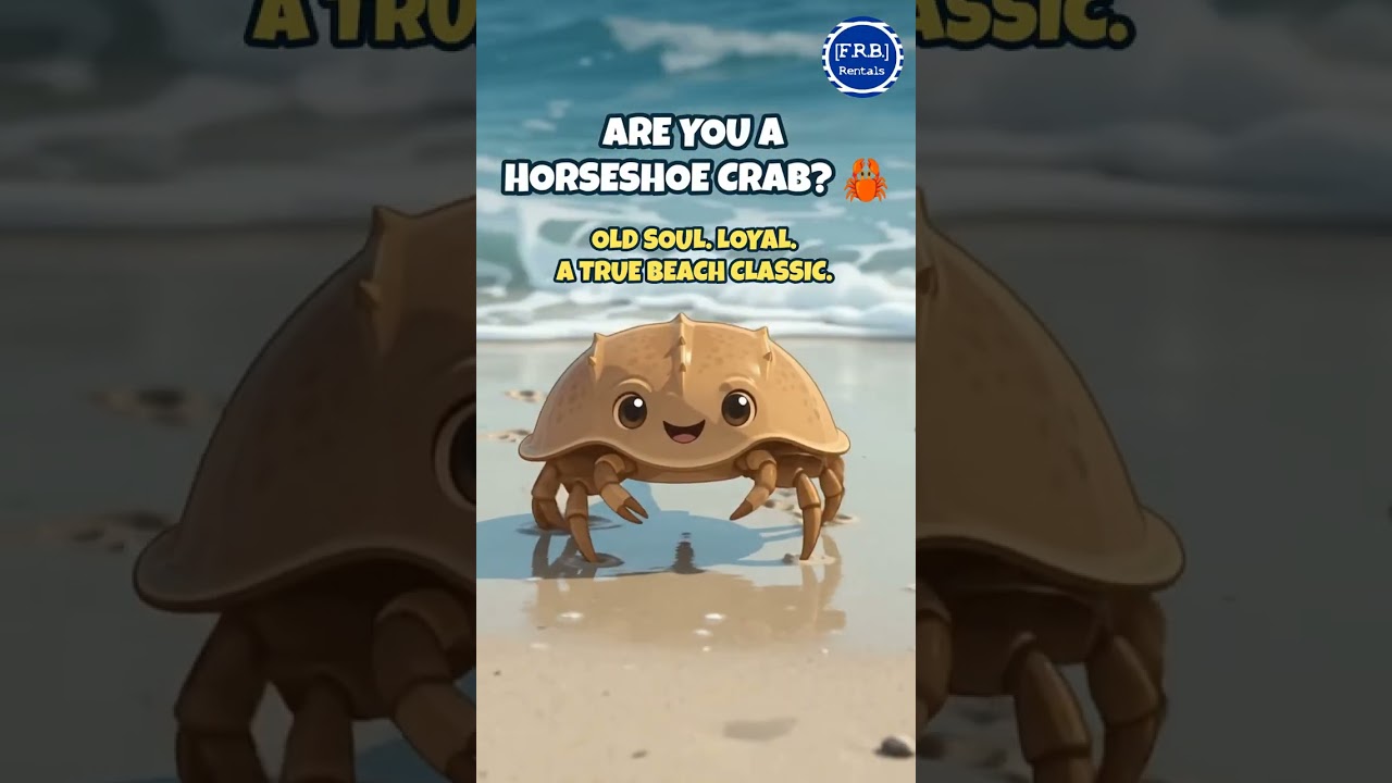 Which Delaware Beach Creature Are You? Horseshoe Crab Edition | FRB Rentals #Shorts