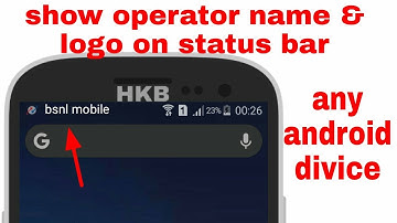 how to display carrier name & logo on status bar | show sim operator logo in any android divice