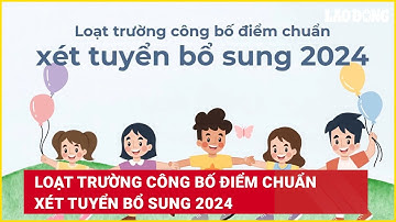 Loạt trường công bố điểm chuẩn xét tuyển bổ sung 2024 | Báo Lao Động