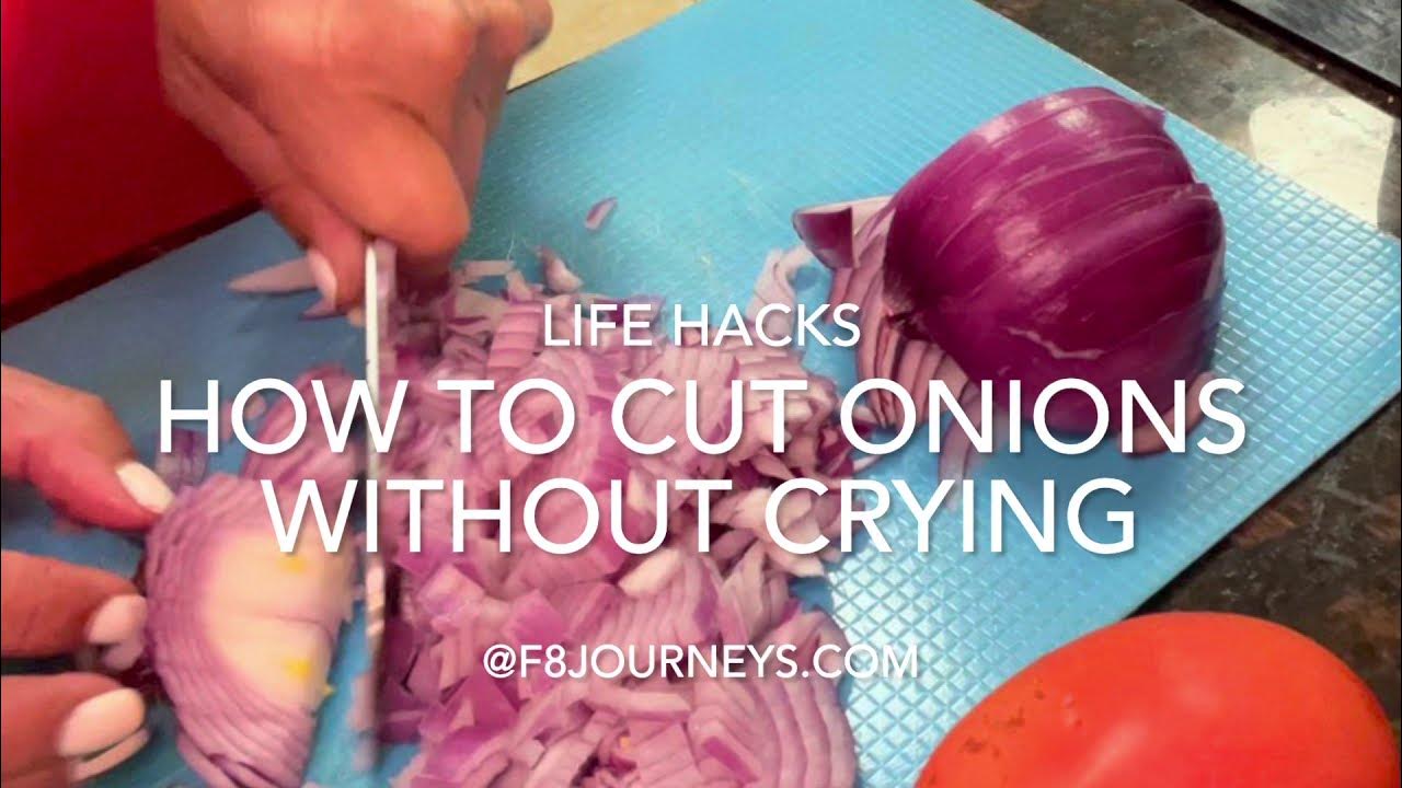 How to chop onions without crying with Cessy Meacham YouTube