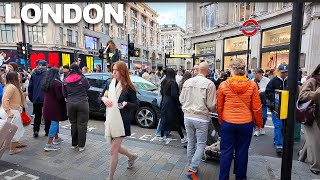 Sunday Vibes on Oxford Street | London Walk in Autumn 🍂 October 2025 | London Street Walk 4K