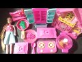 Unboxing kitty barbie doll accessories asmr relaxing with cooking toys hzf asmr