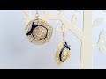 ワイヤーで作る麦わら帽子の作り方 How to make wire straw hat earrings.